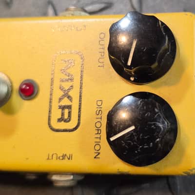 MXR Distortion + 1981 Block Logo LED Power Jack Vintage image 3