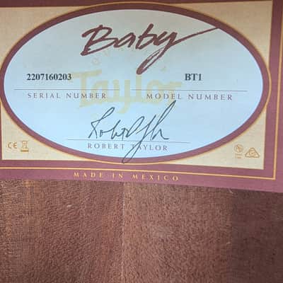 Baby Taylor BT1 Acoustic Guitar (2020 | Made in Mexico) with Bag image 10