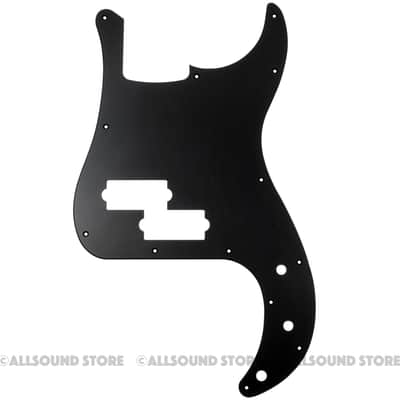 Black ANODIZED ALUMINUM Pickguard for Fender Precision P Bass Standard USA MIM 13-Hole image 1