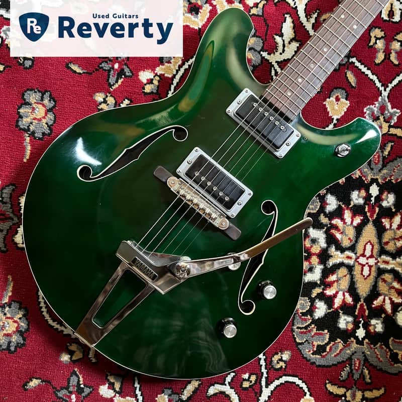 1968 Yamaha SA-30T Alga Green Vintage Hollow Body Tremolo MIJ Nippon Gakki Japan - Very Good