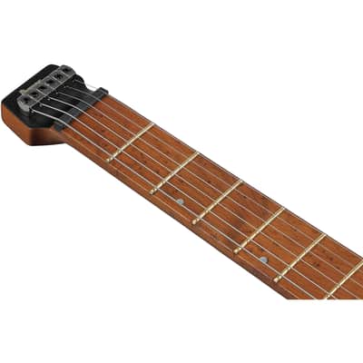Ibanez Quest Standard Q52PB-ABS 6-String Headless Solid Body Electric Guitar, Right-Handed, Antique Brown Stained image 4