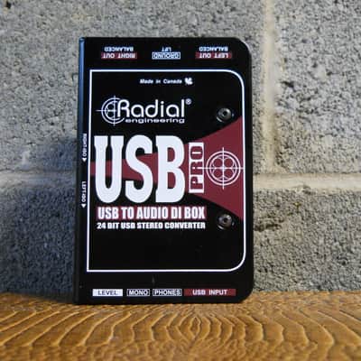 Radial USB-Pro Stereo Laptop DI Box- Black image 2