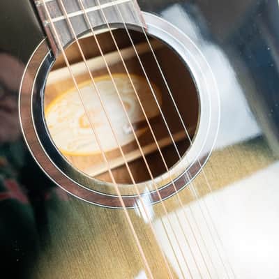 Washburn BTS9CH Bella Tono Novo S9 Studio Body Acoustic Guitar, Gloss Charcoal Burst image 18
