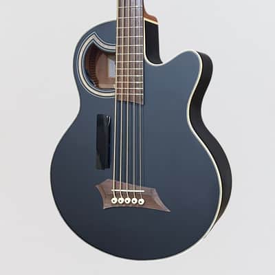 Warwick Alien Standard 5 String Acoustic Electric Bass Guitar - Black image 3