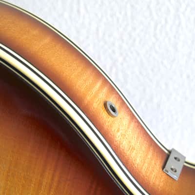 Otwin (1950s) Olymp, Ice Tea Sunburst || Schlaggitarre, German Archtop image 13