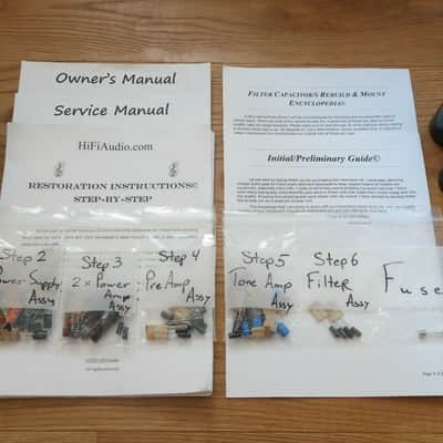 Kenwood 600 restoration kit filter capacitor repair rebuild fix image 1
