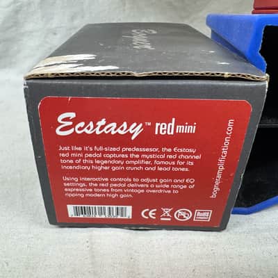 Bogner Ecstasy Red Mini Overdrive Distortion Pedal with Box image 2