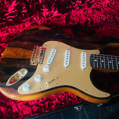 Mint Fender Custom Shop Artisan Pale Moon Ebony Strat Roasted AAA Birdseye Neck Ebony Board image 15