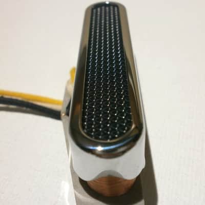 Telecaster Neck Pickup Chrome Plated Open Cover Black Foil Alnico Hand Wound Coil Tap by Q pickups image 5