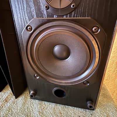 Bower & Wilkens B&W 200 Series- V201-2 Way Bookshelf Speakers 1989 - Back Ash image 5