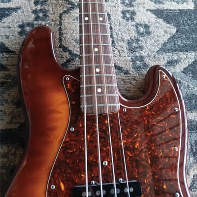 Fender American Deluxe Jazz Bass Special Edition Quilt 1999-2000 - Tobacco Burst image 8