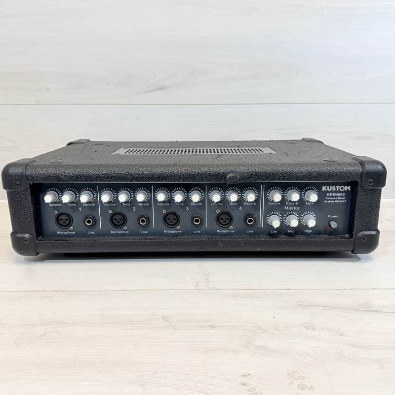 Kustom KPM4080 4-Channel Powered Mixer Head – 80W MOSFET PA Mixer