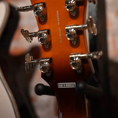 D'Angelico Premier SS Semi-Hollow - Dark Ice Tea Burst image 4