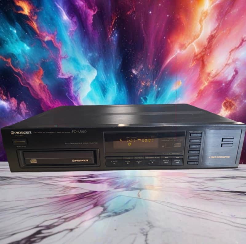 Vtg Serviced Pioneer PD-M501 6 Disc CD Changer Player Black Pulseflow Japan Rare
