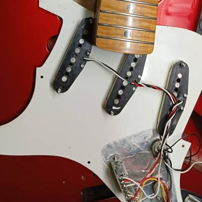 Fender Stratocaster ST-57AS 40th Anniversary - Candy Apple Red - Foto Flame (1994) image 20
