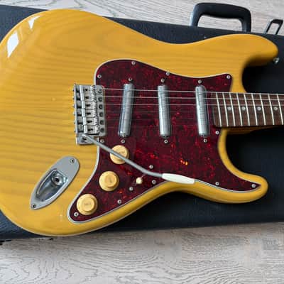 1980s Chandler San Francisco Joe Perry Stratocaster Natural Lipstick Pickups Hard Case image 8