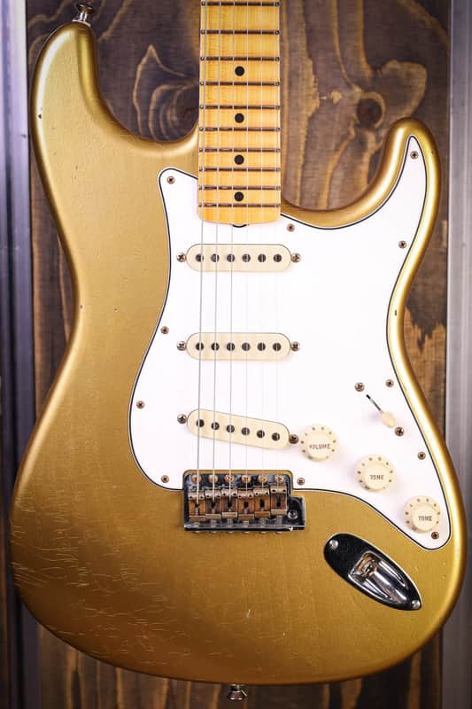 Fender Custom Shop Postmodern Stratocaster Journeyman Relic, Aged Aztec Gold image 1