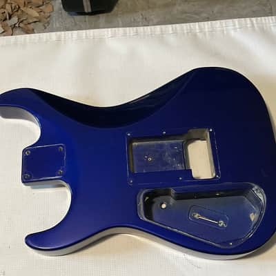 1990 Japan Charvel 275 Deluxe Candy Blue Guitar Body Floyd Ready image 15