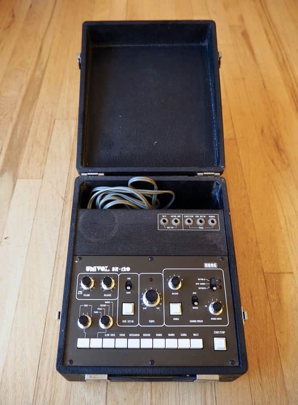 1976 Korg Univox SR-120 Vintage Electronic Drum Machine Mini Pops MP-120P image 1