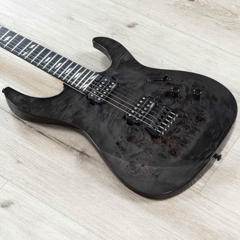 Mint Legator N6SS Ninja 6 Super Shred Guitar, Ebony Fretboard, High Gloss Black Burl image 1