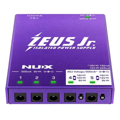 New NUX Zeus Jr. Isolated Guitar Effects Pedal Power Supply