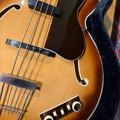 Hofner 500/5 "Reeperbahn" Bass 1959 Reissue Stuart Sutcliffe Beatle Model Super Rare image 19