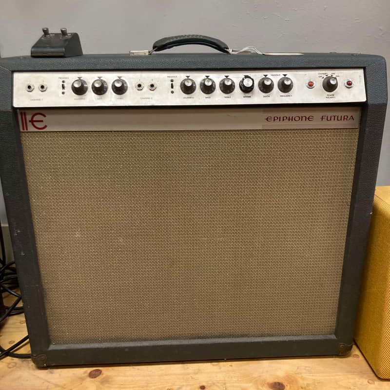 Rare Vintage Epiphone Futura Model EA-12RVT Tube Combo Amplifier Guitar Amp image 1