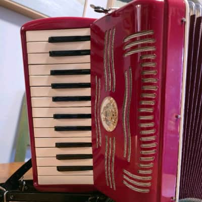 Salanti  Model 24-1960 - Vibrant red-25 keys 12 bass image 2