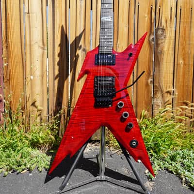 Dean USA DIME Razorback Transparent Cherry 6-String Electric Guitar w/ Hardshell Case image 7