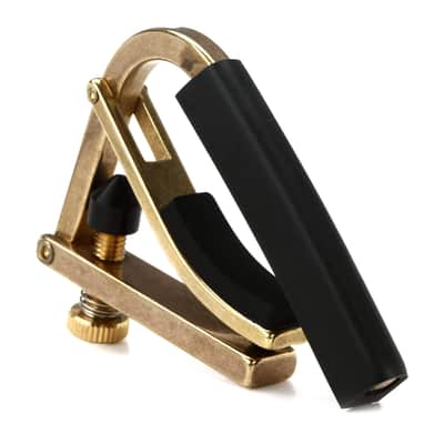 Shubb C1B Capo for Electric / Acoustic Guitars, Brass image 2