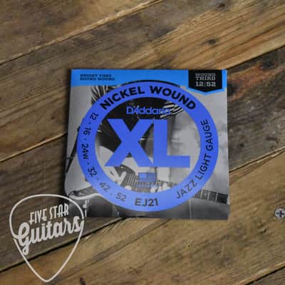 D'Addario EJ21 Nickel Wound Jazz Electric Guitar Strings Light 12-52 image 2