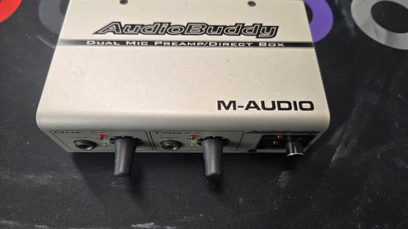 M-Audio Audio Buddy Mic/Instrument Preamp 2000s - Silver image 1