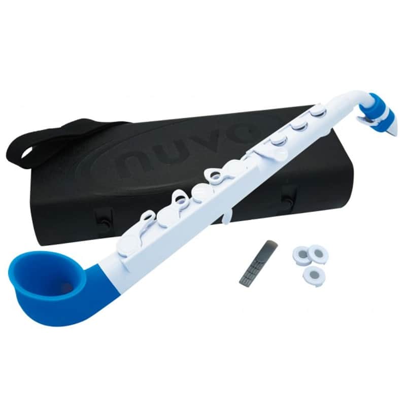 NUVO jSax 2.0 Standard Kit Weiss-Blau Polymer Saxophon inkl. Zubehör (C-Stimmung) image 1