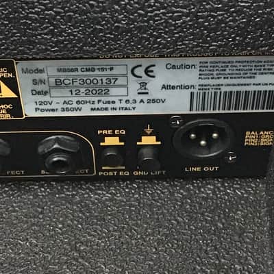 Markbass MB58R CMD 151 Pure 500-Watt 1x15" Bass Combo 2022 - Present - Black image 5