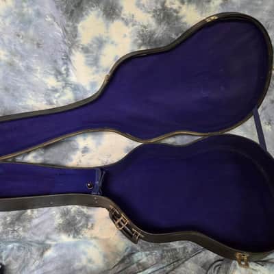 Immagine Vintage RARE 1955 Gypsy Joe Harmony Arch Top Acoustic Guitar Hard Shell Case - 8