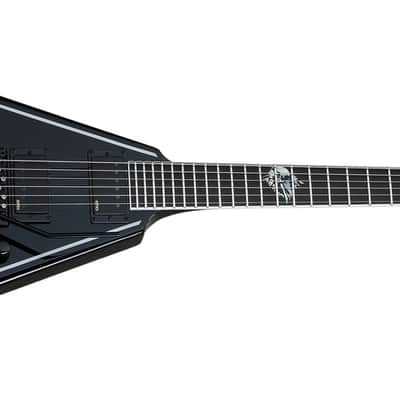 SCHECTER EX V 24 CTM FRT Black Turquoise (S/N:110615) (07/26) | Reverb