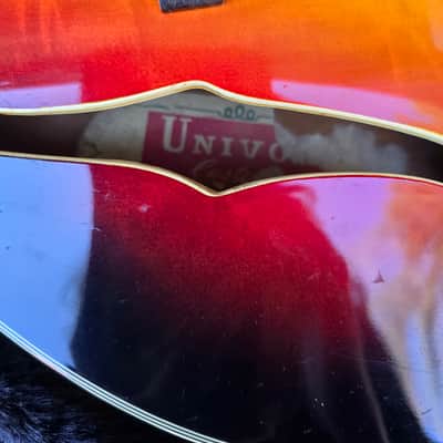 Univox Custom Late 60's Hollowbody MIJ All Original w/hardshell Case image 5