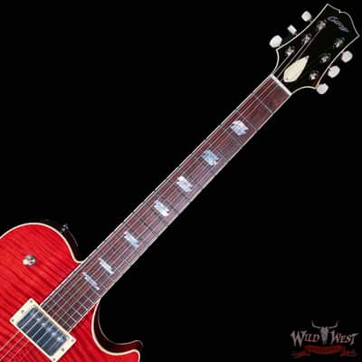 Collings SoCo Deluxe Premium Flame Maple Top Rosewood Fingerboard Lollar Low Wind Imperial Humbuckers Faded Cherry 7.15 LBS image 4