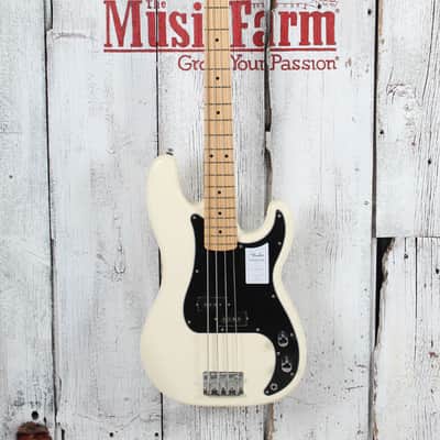 Fender Standard Precision Bass 4 String Electric Bass Guitar Olympic White image 2