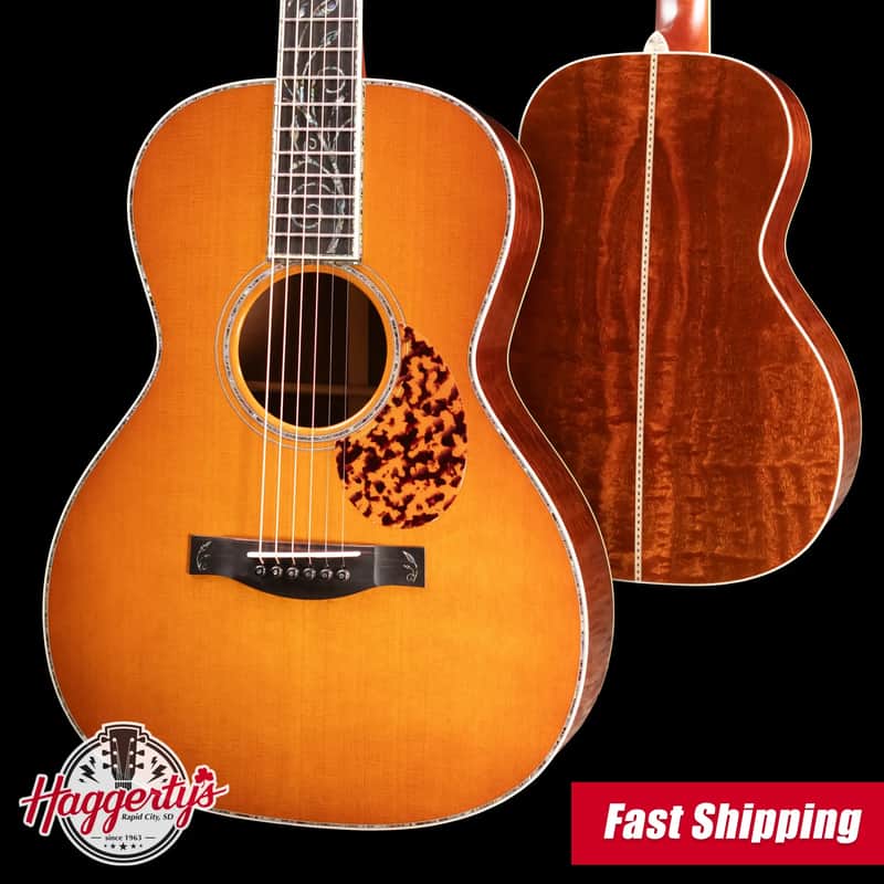 Santa Cruz H13 42 Style Acoustic Guitar - Orcas Island Cedar/Waterfall Bubinga with Hardshell Case image 1