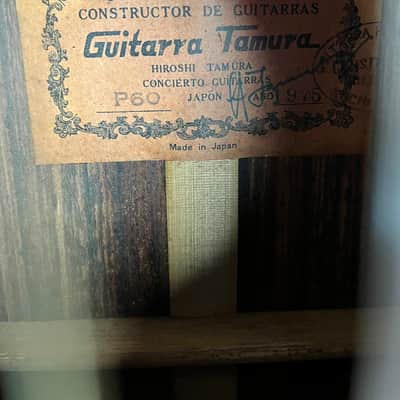 Hiroshi Tamura P-60 Guitar MIJ 1975 image 8