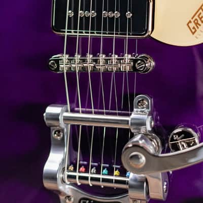 Gretsch G5210T-P90 Electromatic Jet Two 90 Single-Cut with Bigsby Electric Guitar - Amethyst - Demo image 11