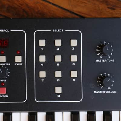 Sequential Six-Trak 49-Key 6-Voice Polyphonic Synthesizer 1984 - 1985 - Black with Wood Sides image 7