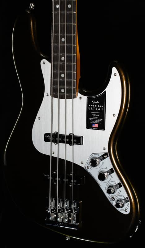 Fender American Ultra II Jazz Bass Ebony Fingerboard Texas Tea (634) image 1