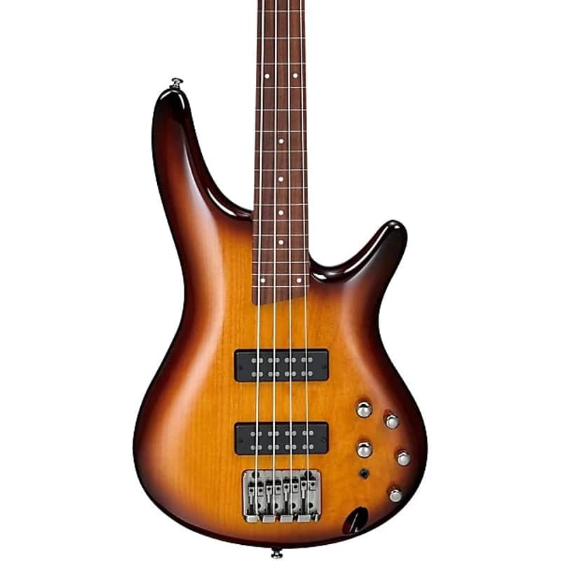 Ibanez SR370EF 4-String Fretless Electric Bass - Brown Burst image 1