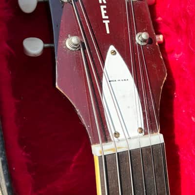 Vintage Harmony Rocket H56 1969 - Red, 2 Pickup image 3