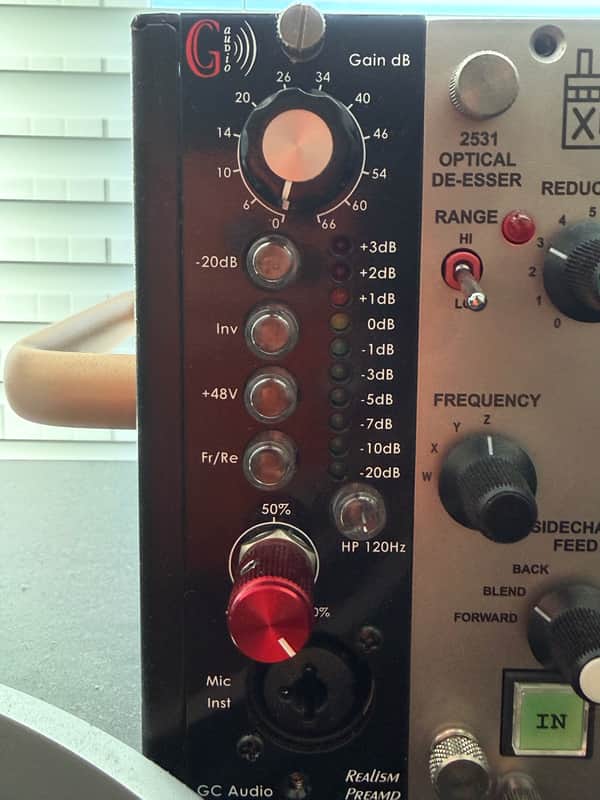 GC Audio GC Audio Realism 500-Series Preamp 2025 - Black/Red image 1