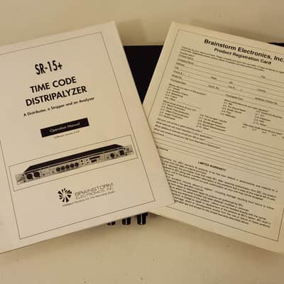Brainstorm Electronics  SR-15+ Time Code Distripalyzer image 8