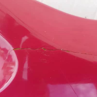 80's FENDER HM STRAT BODY - HOT PINK image 5