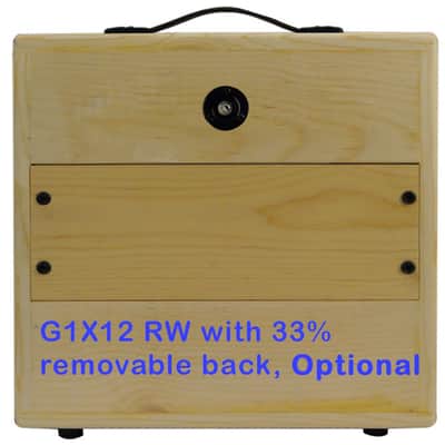 1x12 or 1X10 Solid Pine, Raw wood Extension Guitar speaker Empty cabinet G1X12SL RW image 4
